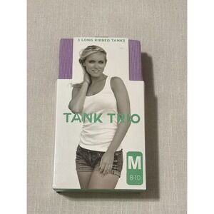 BlueStar Clothing CompanyWomens Tank Trio3 Pack Ribbed LongTanks Blue Red Purple